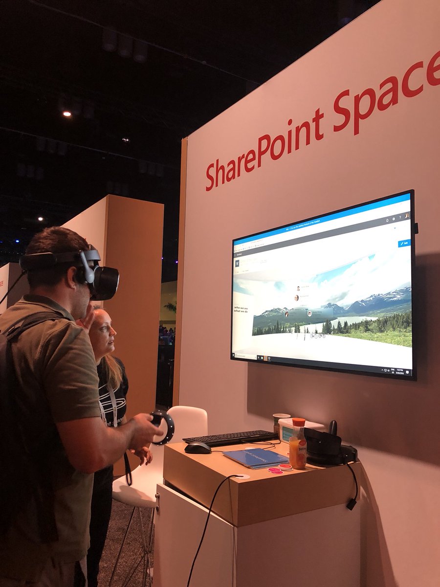 jeffteper's tweet image. #sharepointspaces tours at #msignite 3D content collaboration #SharePoint #BabylonJS #WebGL exploresharepointspaces.com
