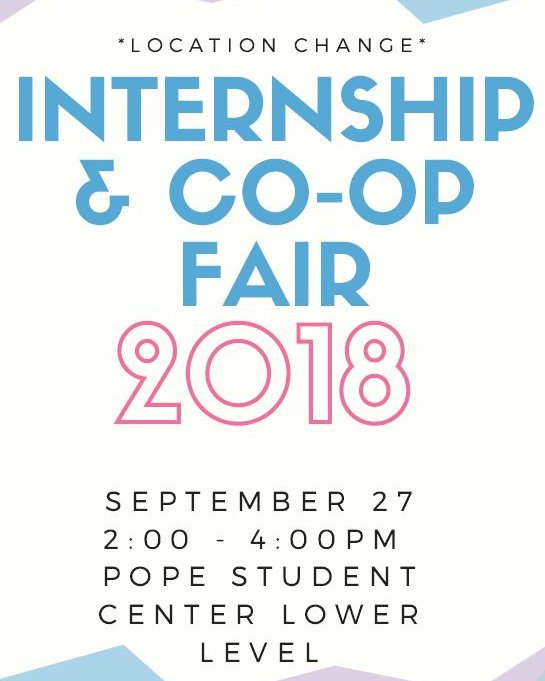 DSCStudentLife's tweet image. Don't let weather prevent you from finding a great internship. Join us tomorrow (September 27th) in the Pope Student Center.