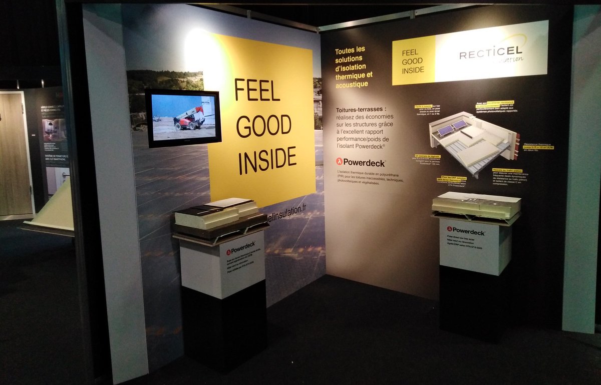 RecticelInsulFR's tweet image. RDV demain jeudi 27 septembre au salon Architect at Work @ATW_INTL ! Retrouvez-nous #ATWFR Paris Stand 34 @ATW_INTL #Powerdeck #etancheite #Isolationthermique #economieenergie