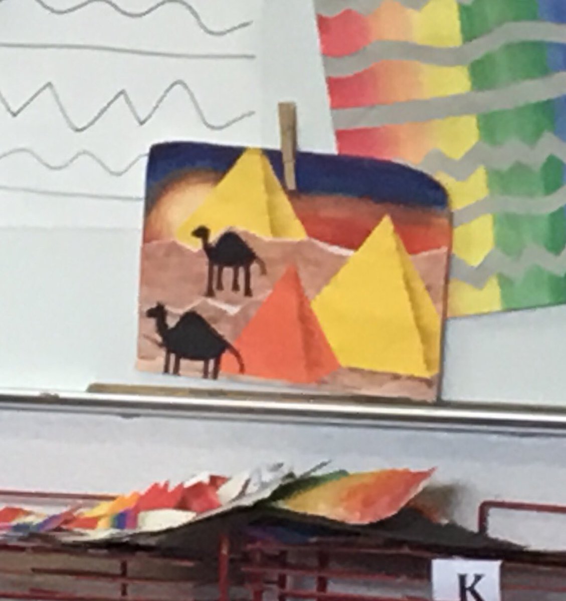 AWprincipal's tweet photo. Don’t you want to see the pyramid??? 3rd grade is busy creating them!! #GlobalInAction @AWE_Eagles https://t.co/j3QUw93zCd