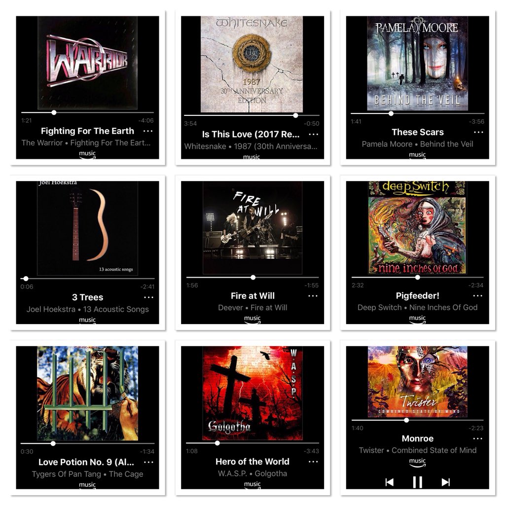 Paul_Griffiths1's tweet photo. Home and playing loadsa music pre/during/post dinner prep - interesting combination #warrior @davidcoverdale & @Whitesnake @PammyMoore @JoelHoekstra13 @billytaylorgtr & @ThisIsDeever #deepswitch @tygersofpantang #wasp @stevietwister & @wearetwister
All rather good methinks https://t.co/x6pItJ8VBH