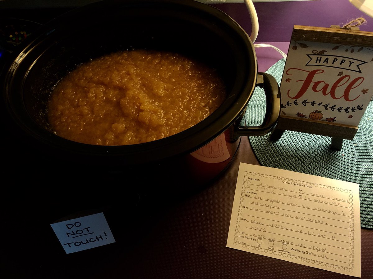 MsLang12's tweet photo. Happy Birthday Johnny Appleseed!! We are creating recipes for steps in a procedure and tasting our final product! #handsonlearning #JohnnyAppleseedDay #firstnextlast #homemadeapplesauce #yum @FR_Firebirds @dr_tbaker https://t.co/B77UIXDsXK