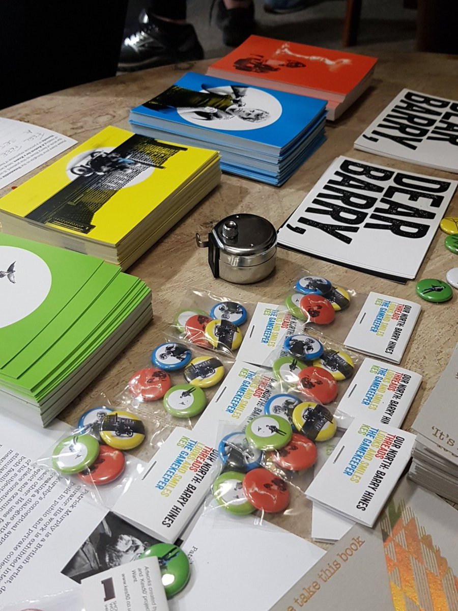 Cr8tveBarnsley's tweet photo. Brilliant merch and brilliant exhibition by @PM_studio and @Anton_Want at @35chapelwalk - nice work chaps! #DearBarry #Untameable https://t.co/TwIRunYaYo