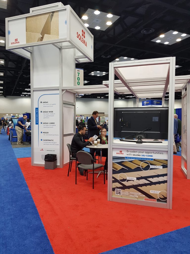 Solemasrl's tweet photo. 2nd day has started at CorrExpo Corrugated Week in Indianapolis 🇺🇸 our Sales Team is ready to welcome you at our booth! @solemausa 
#solema #solemausa #solemaboards #solemagraphics #graphicarts #paperboard #CorrugatedWeek2018 #CorrugatedWeek #correxpo https://t.co/BsaL7lS2x0