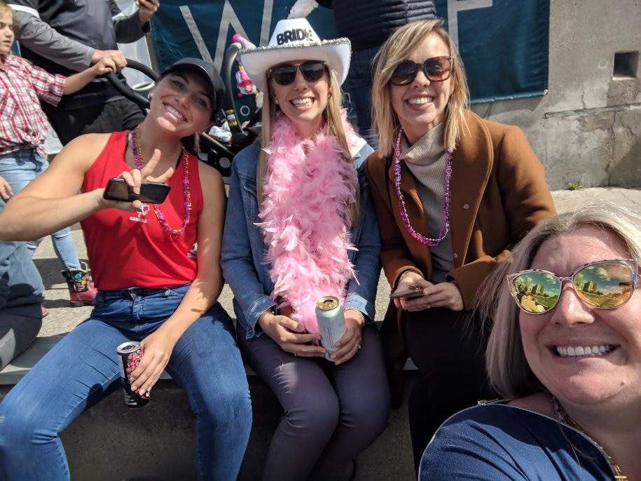 Holly_dv's tweet photo. When @ashtonsims26 hair looks better than yours blowing in the wind.. thanks @TOwolfpack for a great day! Bachelorette to remember #linedancingchamps #bachelorette https://t.co/VL6RDUwoVO