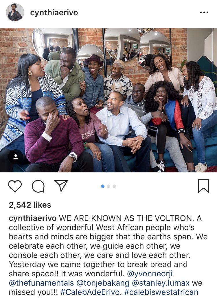 West African Voltron member Yvonne Orji was also Cynthia's guest at the premiere. Asked recently if Africans look down on African- #AmericanDOS, Yvonne replied, Nigerians "don't look down, we're always looking up. So if [ #AmericanDOS] aren't in our purview, we don't see you."