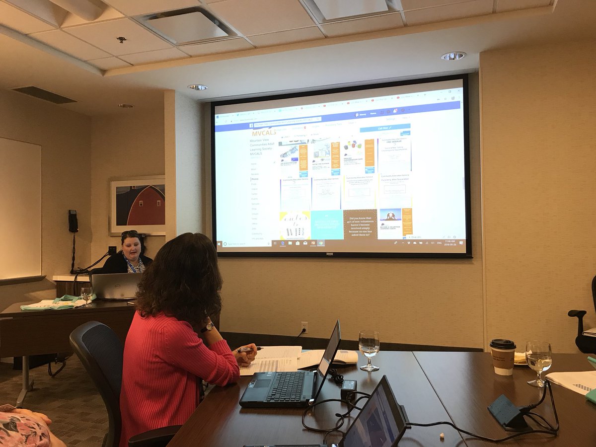 stabtrustee's tweet photo. @SAFurtherEd learning more about Social Media and how we can reach our @LifeInStAlbert community re the important literacy work we do. Thanks Stacy Davis @MVCALS #LLSAB @stabtrustee https://t.co/LoK0Y14Cvj