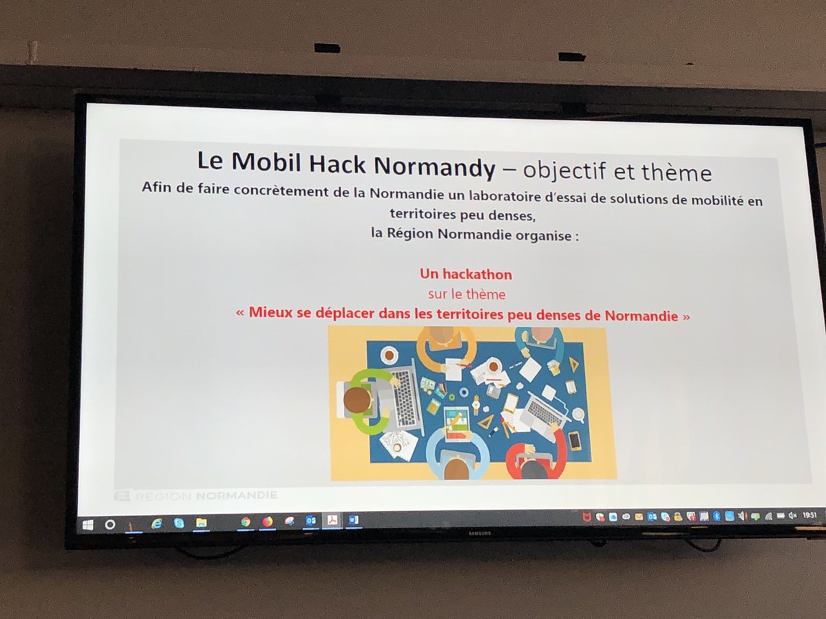 Hove_Mobility's tweet photo. Meetup #opentransport #Rouen Blandine Theophile / @RegionNormandie nous parle du hackathon #MobilHack #Normandie qui aura lieu le 4/10 @_LeDome @Caenlamer
Mettre à contribution les territoires pour repenser la #mobilité : comment mieux se déplacer sur les territoires peu denses? https://t.co/EXKeO71APm