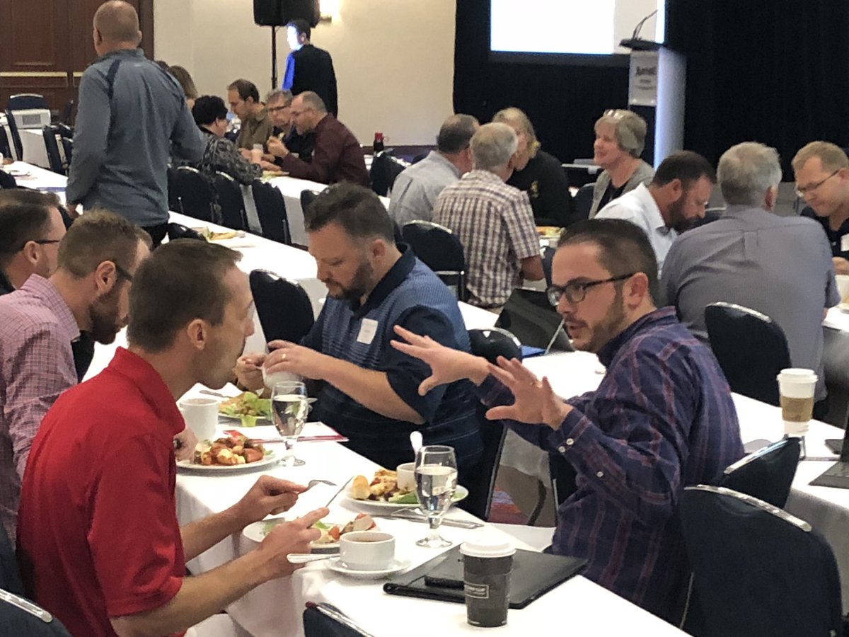 WeAreAllACS's tweet photo. At the Deeper Learning pre-conference. Our admin heavily engaged in a working lunch with other colleagues across the land #cscconf #GrowthMindset #deeperlearning https://t.co/6ZnvcWoL7u