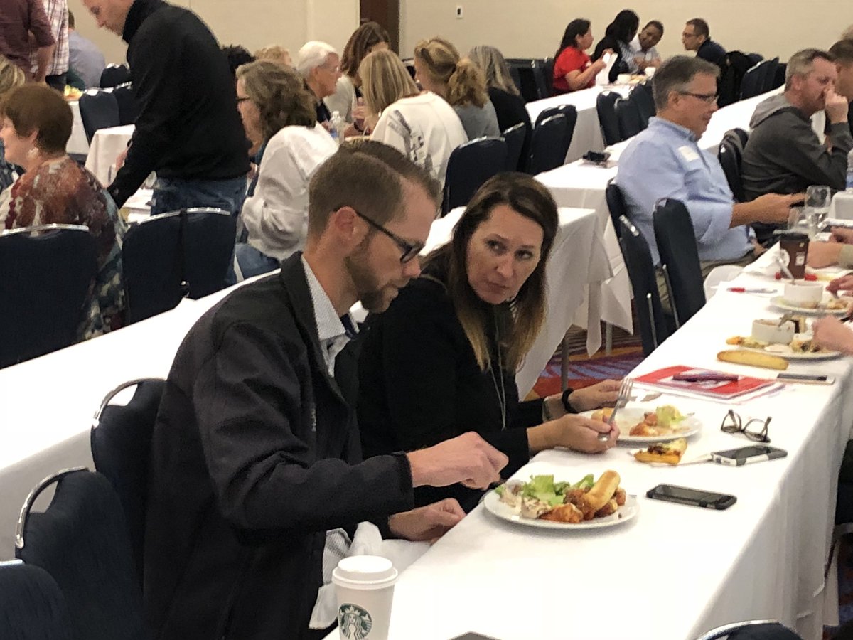 WeAreAllACS's tweet photo. At the Deeper Learning pre-conference. Our admin heavily engaged in a working lunch with other colleagues across the land #cscconf #GrowthMindset #deeperlearning https://t.co/6ZnvcWoL7u