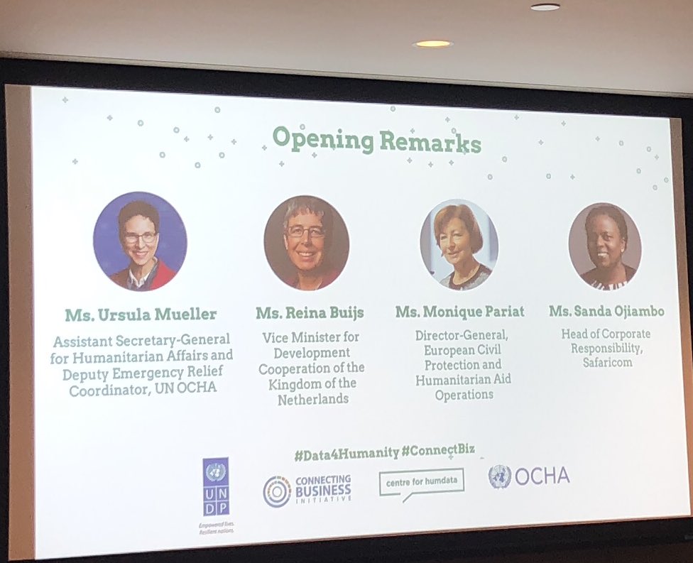 UNSASG's tweet image. Pleased to take part in a session led by an all female panel on how the private sector and data can improve the #humanitarianresponse #data4humanity and #ConnectBiz at the #UNGA2018 #73UNGA becoming more effective and efficient at supporting communities.