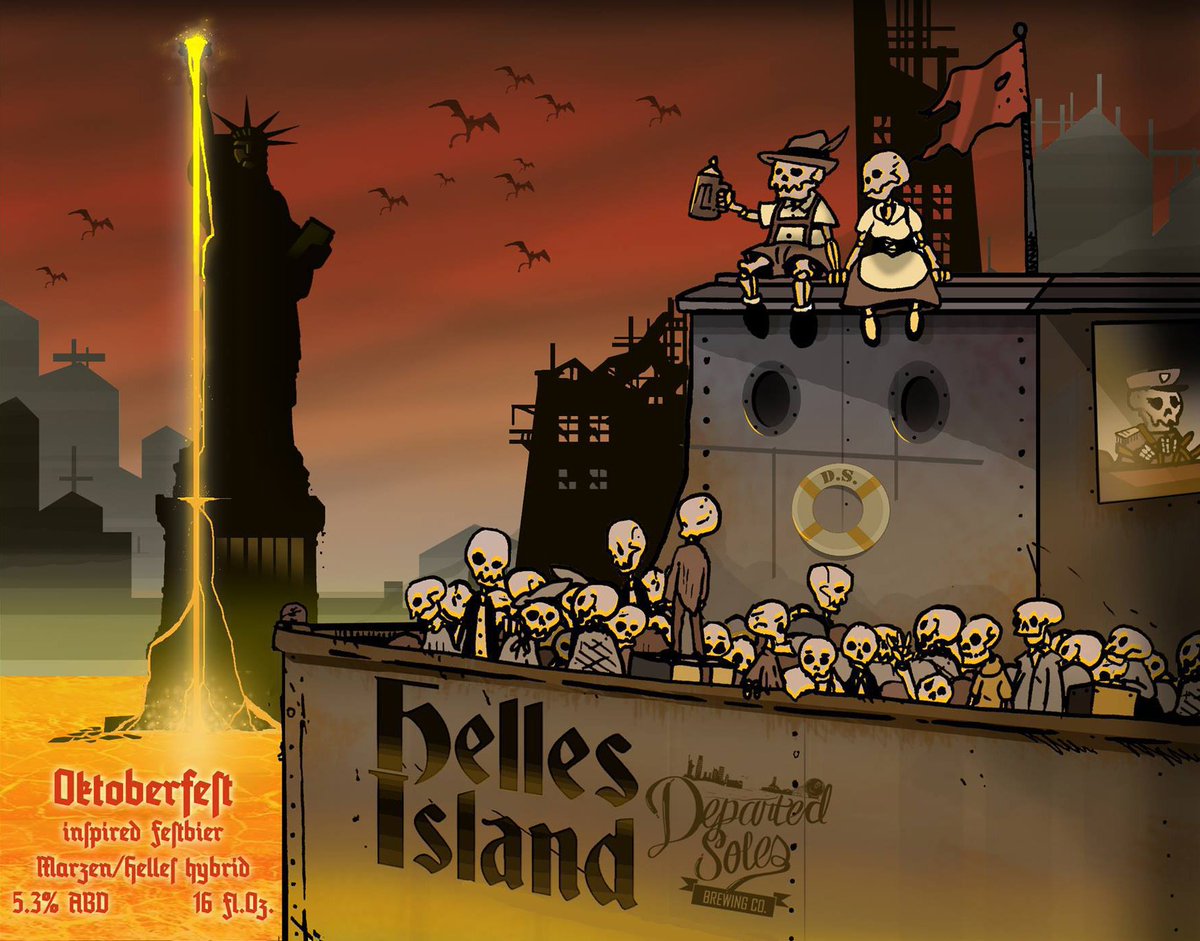 hubcitybrews's tweet photo. You can #DrinkLocal at our #Oktoberfest Party with @DepartedSoles Helles Island /// This #Marzen style #Festbier is 5.3% ABV with a traditional #lager aroma, subtle spice, no bitterness, and a pleasantly dry maltiness!

Full Event Details: https://t.co/zz7LInSFpX https://t.co/NqSG77gbiW