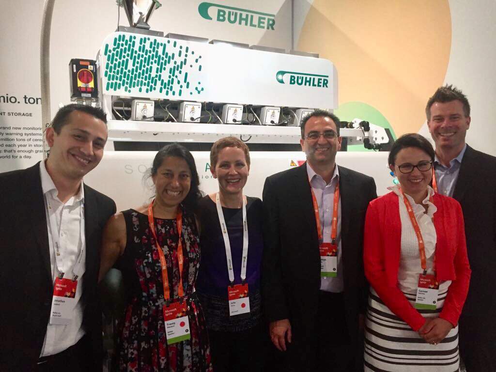 Buhler_Group's tweet photo. What a pleasure to host @julwhite, Corporate Vice President @Microsoft on our booth at #MSIgnite and demonstrate our #LumoVision... https://t.co/462YLKguyi