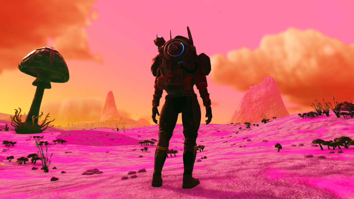 the_redOrb's tweet photo. Thanks to modders I can enjoy #NoMansSky the way it is supposed to be: Cartoony, alien, diverse, immersive and especially colourful! Hopefully the pale and and very limited colourpalette of #NoMansSkyNEXT will get an update soon.
#BringBackTheColours @hellogames https://t.co/WGY8EPXSNi