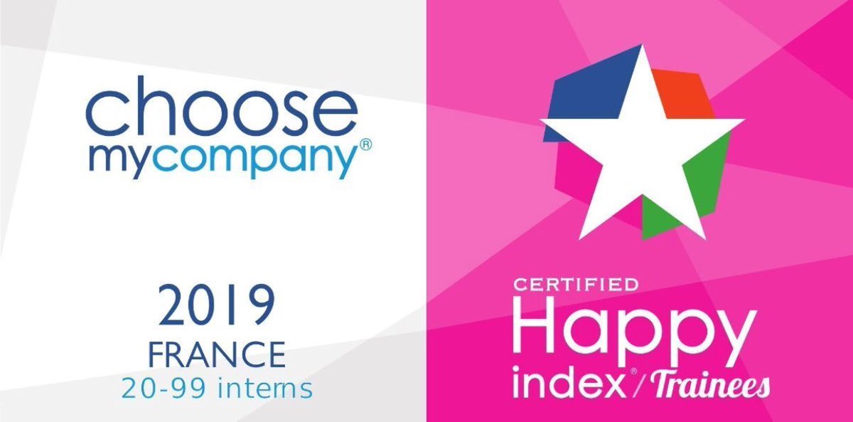 Fiers d'avoir décroché la labellisation <a href="/HappyTrainees/">HappyTraineesIndex</a> 2019 ! Ce label récompense les entreprises (et bien sûr les tuteurs) qui portent une grande attention à la qualité des stages et alternances proposés. #proud #feelgoodjob #damart