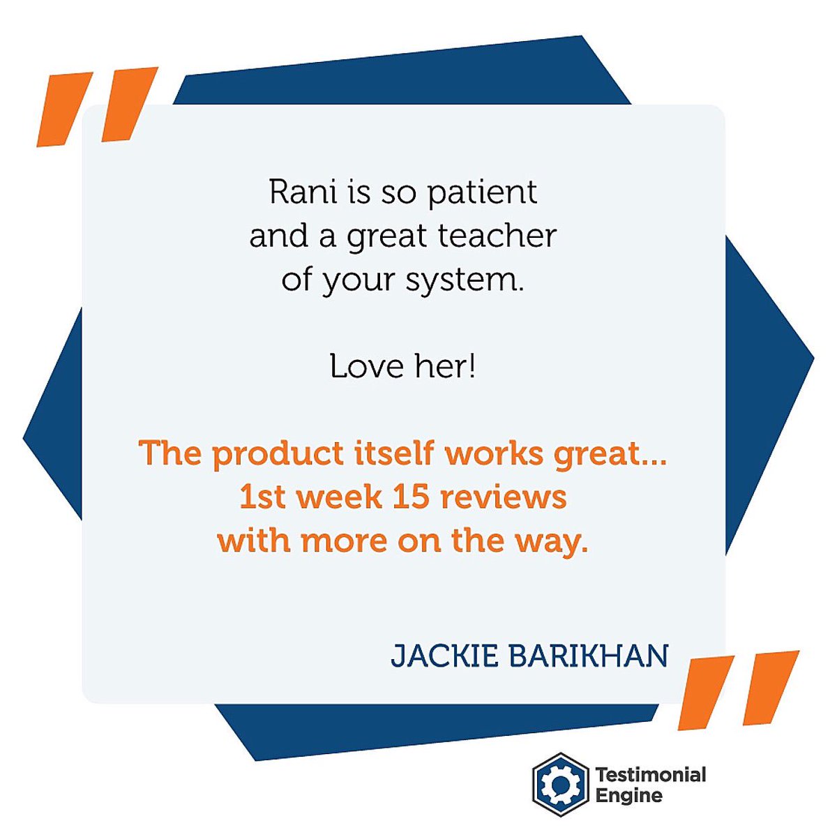TestimonialEngi's tweet photo. #testimonialengine #reviews #dorenaldana #reviewsoftware #googlereviews #reputationmanagement #ratingsandreviews #yelpreviews https://t.co/aY87joai9Q