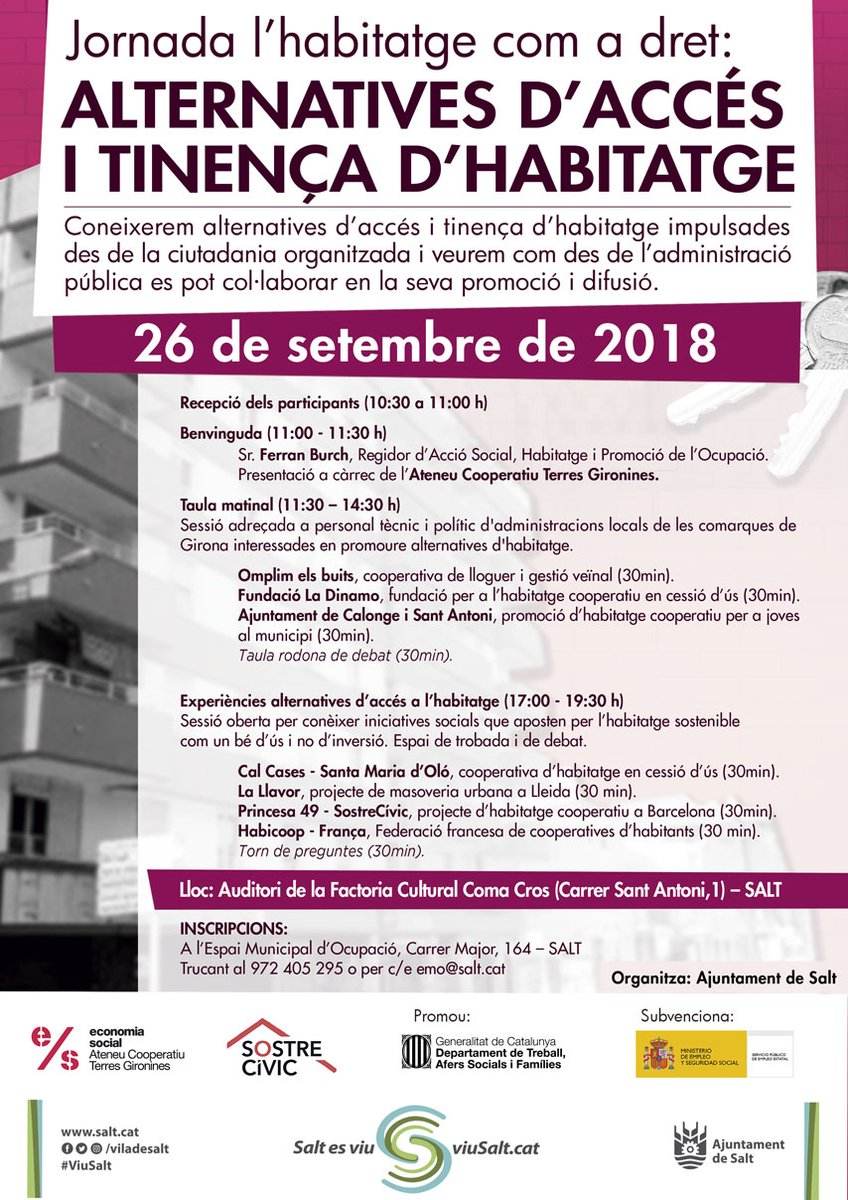 ferranburch's tweet photo. Moltes gràcies a totes les q heu nodrit la jornada d'avui amb les vostres experiències. Només col·lectivament podem fer front als grans reptes
@sostrecivic @ateneucoopgi @EMOdeSalt @ladinamo_ @ajuntcalonge @ViladeSalt @LaLlavorLleida @Habicoop @omplimelsbuits #CalCases https://t.co/jX0IpPfAtj