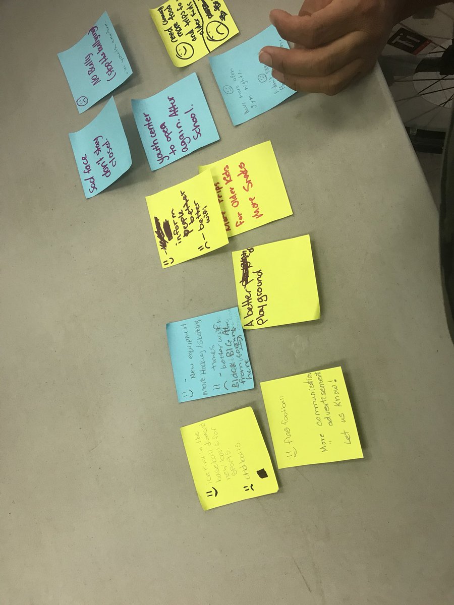 CFnmic's tweet photo. Response from students on needs within the community... they know what they need... #studentsvoice #KidsDeserveIt https://t.co/q6iwgiJORh
