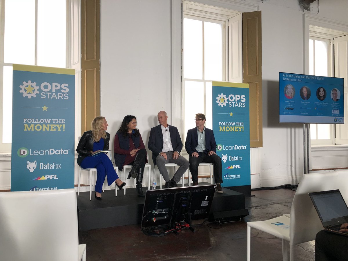Demandbase's tweet photo. Very cool venue—At #OpsStars talking use cases for AI in the Sales & MarTech stack #DBatDF https://t.co/zlqKOwYRcc