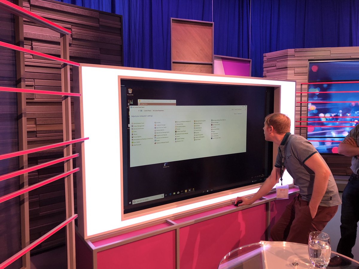 itvpeston's tweet photo. When you get a new computer and want the biggest screen possible... https://t.co/s7Uax2p5d5