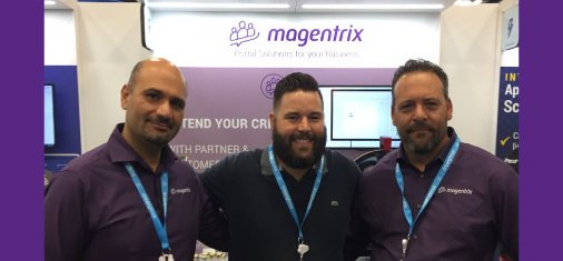 magentrix's tweet photo. Day 2 of #dreamforce has been great. We want to thank Joey Weems from @infomartdc for dropping by our booth! #DF18 #Magentrix #MagentrixDF18 #Salesforce #PRMPortal #CustomerSuccessPortal https://t.co/lqIMtwgICB