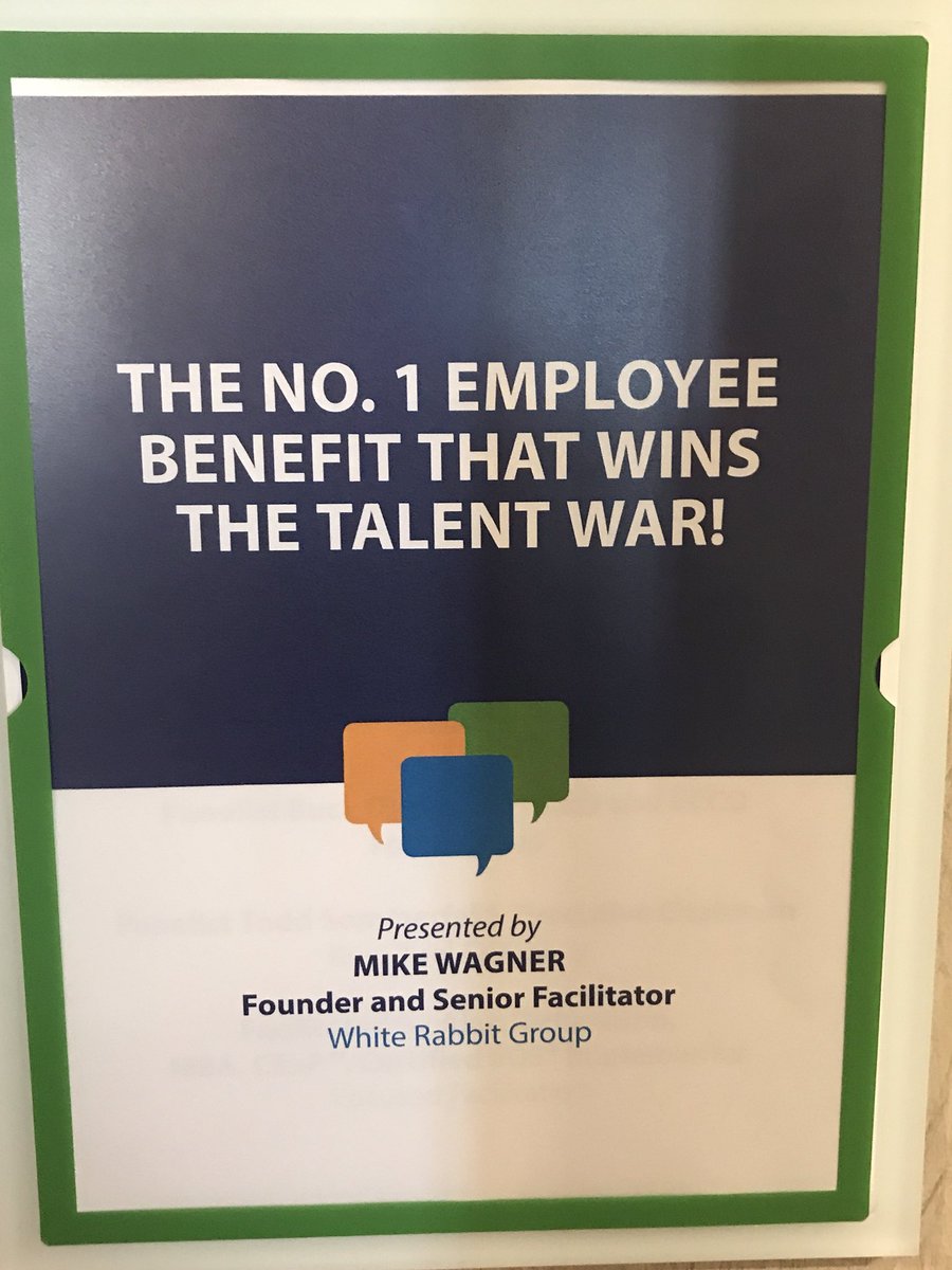 Urbandalechmbr's tweet photo. BREAKOUT SESSION: #MikeWagner of #WhiteRabbitGroup discusses The No.1 Employee Benefit that Wins the Talent War! #CIBizCon https://t.co/EgyFBK9IjH