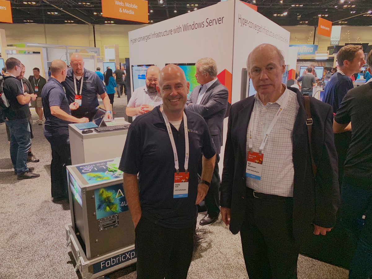 AxellioEdge's tweet photo. Great conversation with Ed Glassmeyer about how to #IgniteHCI! 
Stop by booth AIC 137 for a #HCI demo at #MSIgnite and @Hbeall will show you what Axellio can do that no one else can! https://t.co/1dEMjR9xzx