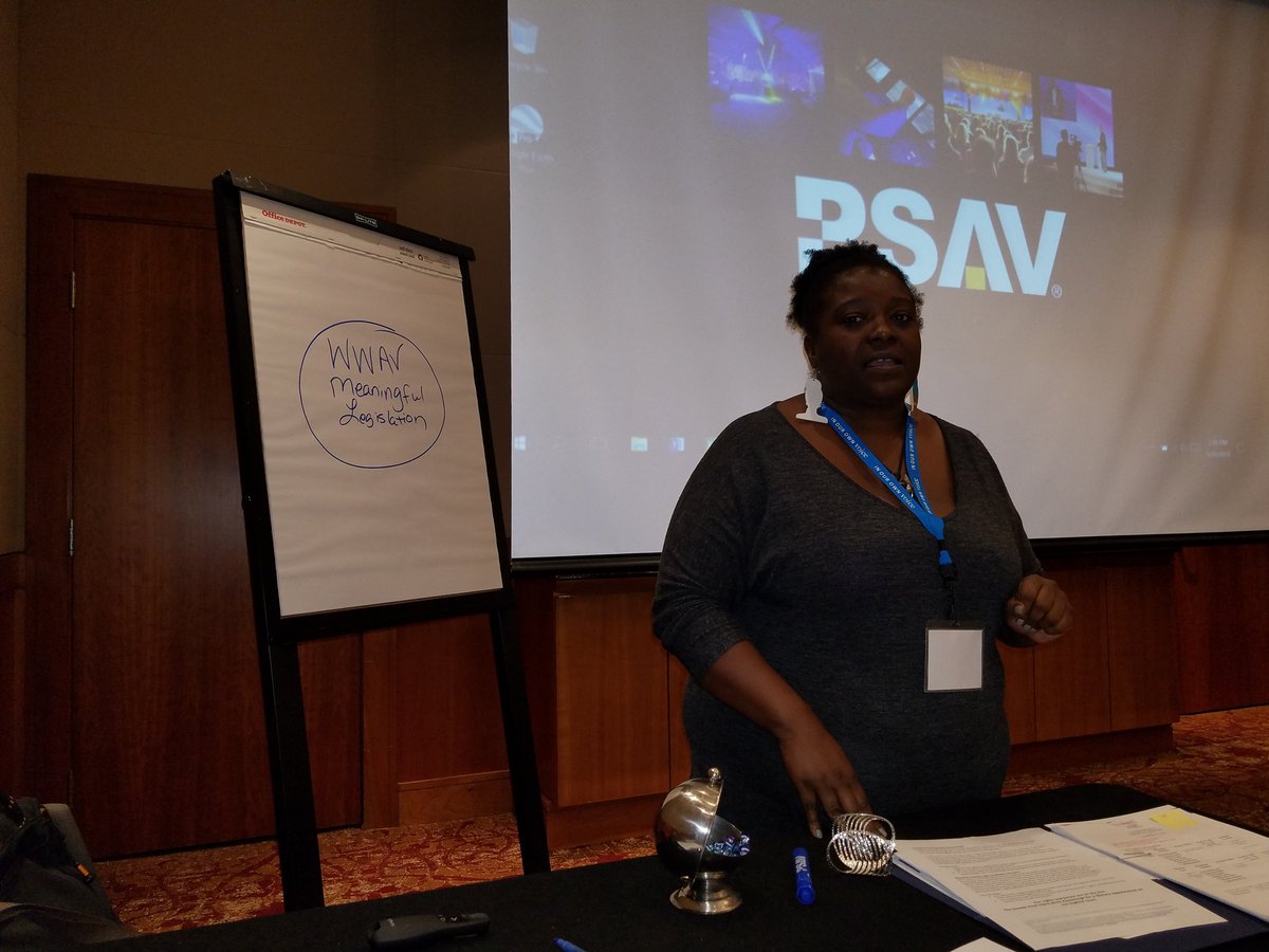 WWAVinc's tweet photo. Lakeesha Harris, WWAV Director of Reproductive Health & Justice facilitates our breakout session planning our legislative visit tomorrow.
#MyExistenceIsPolitical
#BlackRJUnited
#MyVoiceOurPower https://t.co/gRcrMhPua3