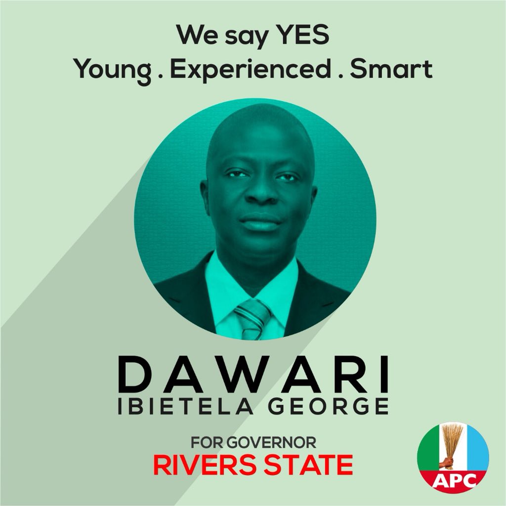 DIGDeeper2019's tweet photo. Rivers youth say YES to Dawari because he is... Young Experienced Smart!

#dawari4rivers #dawarigeorge #2019elections #digdeeper #PortharcourtTwitter https://t.co/AVh755x4Iq