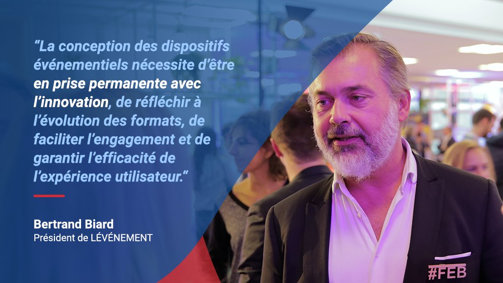 FrEventBooster's tweet photo. .@LEVENEMENTAsso est l'association des agences de com événementielle. Elle en fédère 65, pèse environ 80% du marché et réunit 2 500 collaborateurs. Selon @bertrandbiard, #FEB permet de répondre l’ambition de l’association : être la réponse aux enjeux de la profession #LiveFEB https://t.co/zr3Ey3pevc