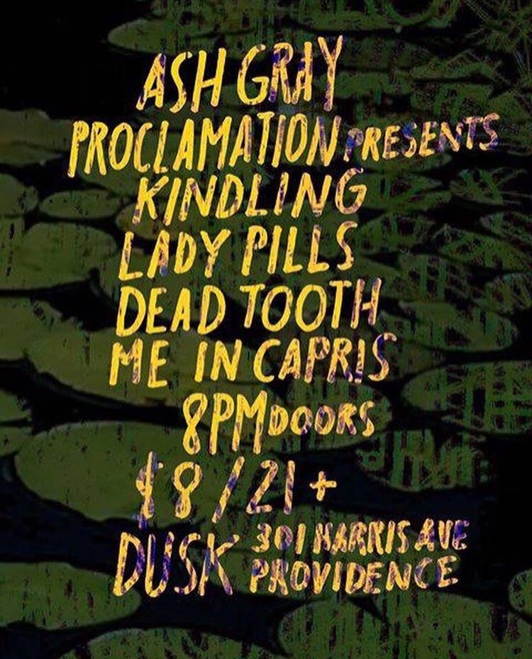 Tonight at @dusk_pvd, we’ll commemorate our 10th show of the year with this formidable line-up. Come feel the noise. #theashgrayproclamationpresents #pvd #earprotectionrequired     facebook.com/events/2340797…