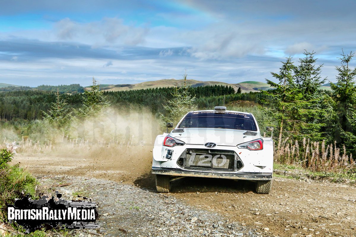 BritRallyMedia's tweet photo. PADDON: Images of @HaydenPaddon &amp; @sebmarshall testing the @HMSGOfficial i20 WRC today ahead of #WalesRallyGB #WRC #PET https://t.co/jULDE9WvCu