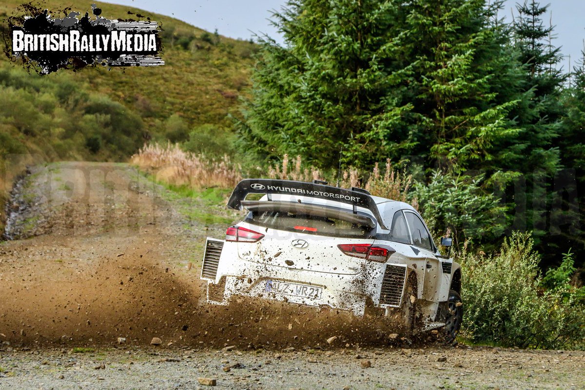 BritRallyMedia's tweet photo. PADDON: Images of @HaydenPaddon &amp; @sebmarshall testing the @HMSGOfficial i20 WRC today ahead of #WalesRallyGB #WRC #PET https://t.co/jULDE9WvCu