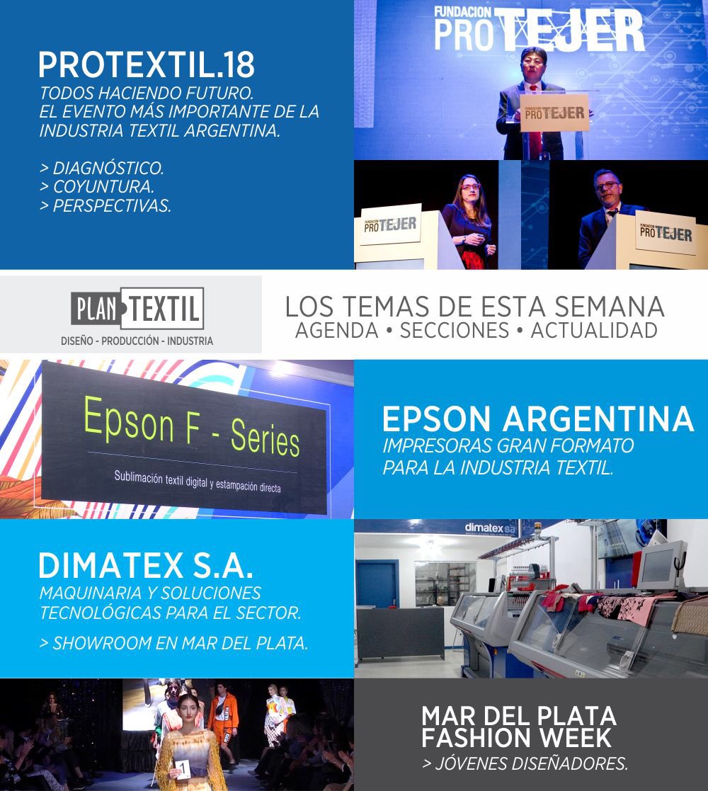 eugemaiolino's tweet photo. Agendá! ⚡️⚡️#PlanTextil 19hs @canalciudadmdp Lo más destacado de #ProTextil18 junto a los protagonistas de esta industria. @fundprotejer @TeddyKara @EpsonLatin https://t.co/tutAv7L8OS