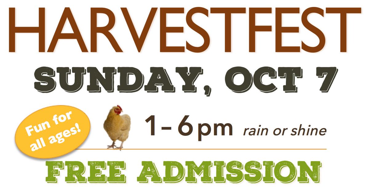 Join us Sunday, Oct 7 for a community celebration of the harvest season!