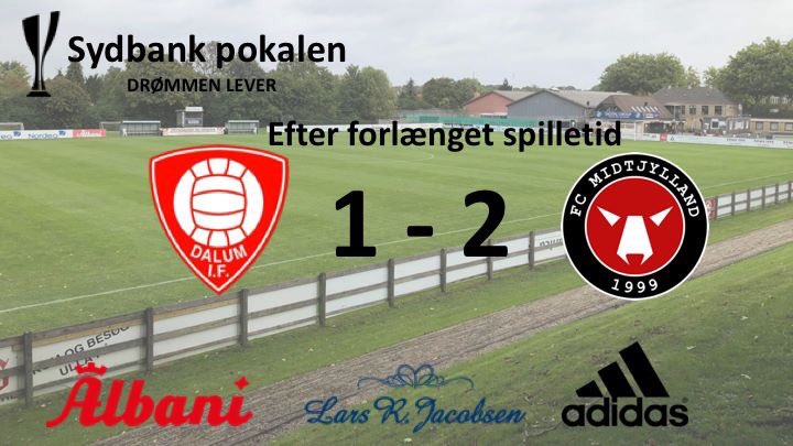 dalum_if's tweet photo. En flot kamp hvor vi desværre tabte 1-2 til @fcmidtjylland efter forlænget spilletid #diffcm #sydbankpokalen https://t.co/MqLBnpxgWw