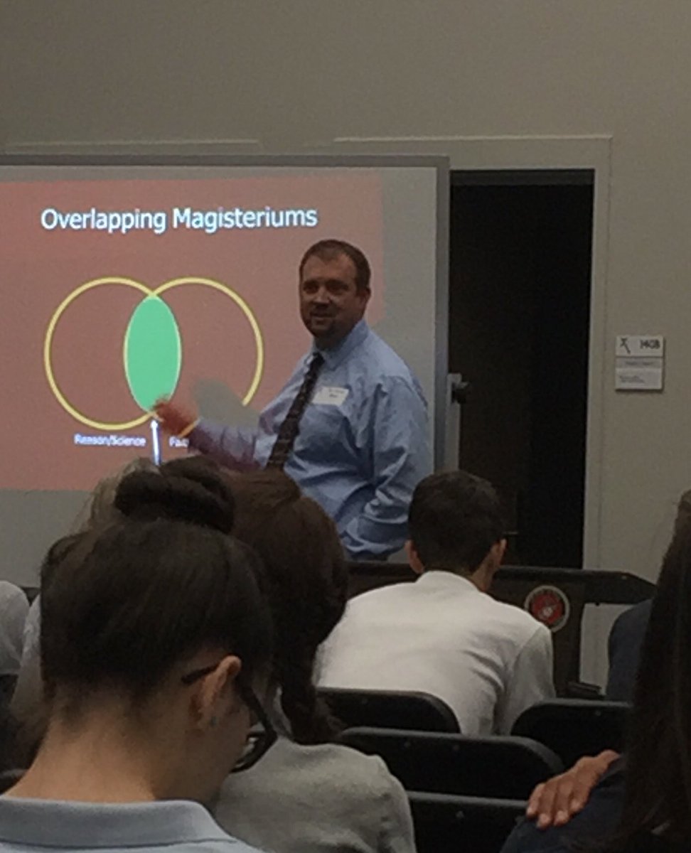 BMiltner's tweet photo. Science OR Theology? They’re not mutually exclusive! Dr. Reed has us thinking deeply in this impact session. https://t.co/TX5F8ywskQ