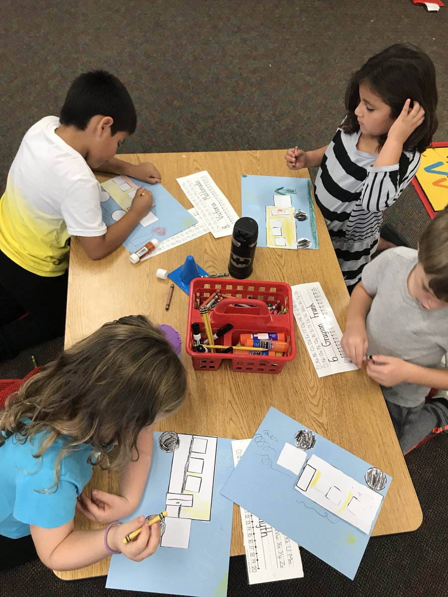 shallD47's tweet photo. Used the shapes we have learned to construct a picture today! A bus made from circles, squares and rectangles! #kindy #math #shapepictures https://t.co/bufqJsszZC