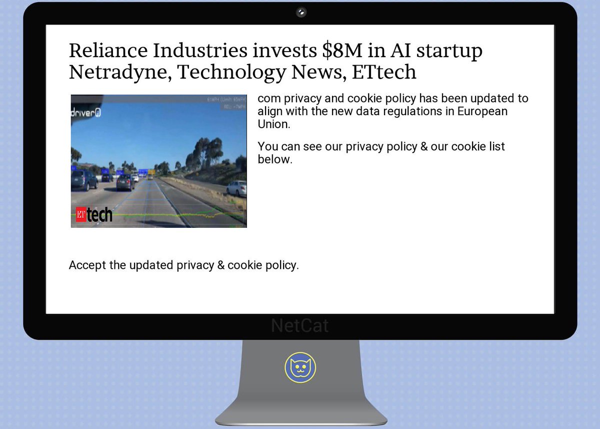 SidMehta91's tweet image. reliance industries invests $8m in ai startup netradyne, technology news,  #ettech