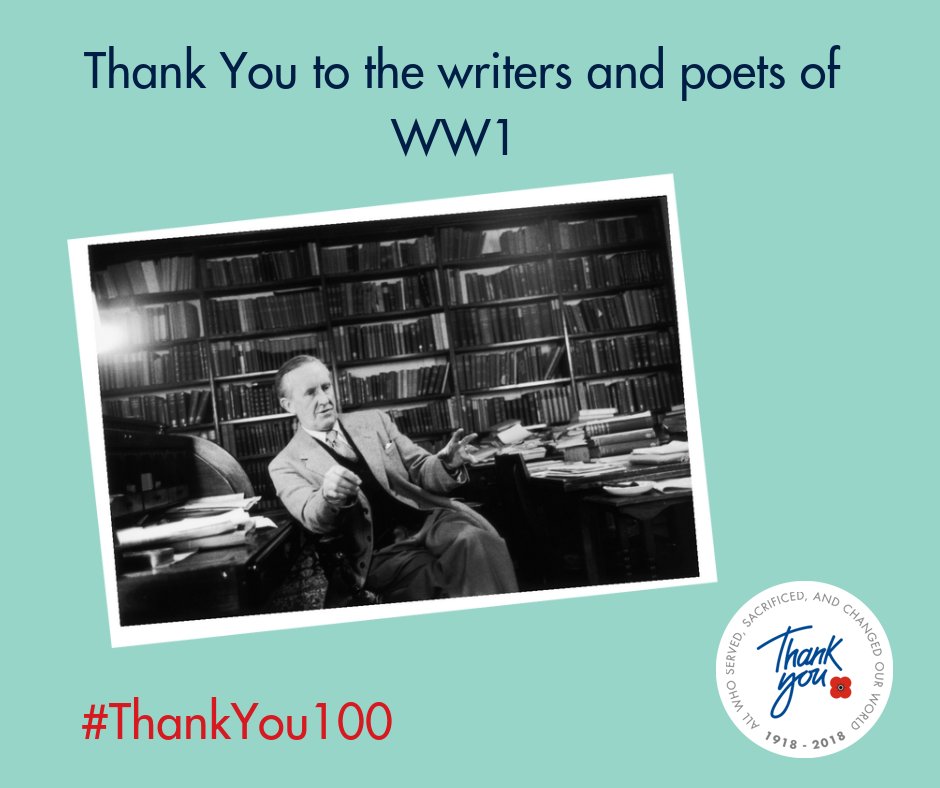 poppyscotland's tweet photo. Today we're saying Thank You to the writers &amp; poets who served in the First World War. Read more about how the First World War affected the Arts at https://t.co/GnfOWgpWNS #Thankyou100 @PoppyLegion @LegionScotland https://t.co/TqR9JbjaTZ