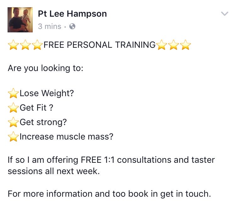 Leehampsonpt's tweet photo. Book your free PT Taster session for next week.@PureGym_RUNCORN https://t.co/dnrFbXpsTC