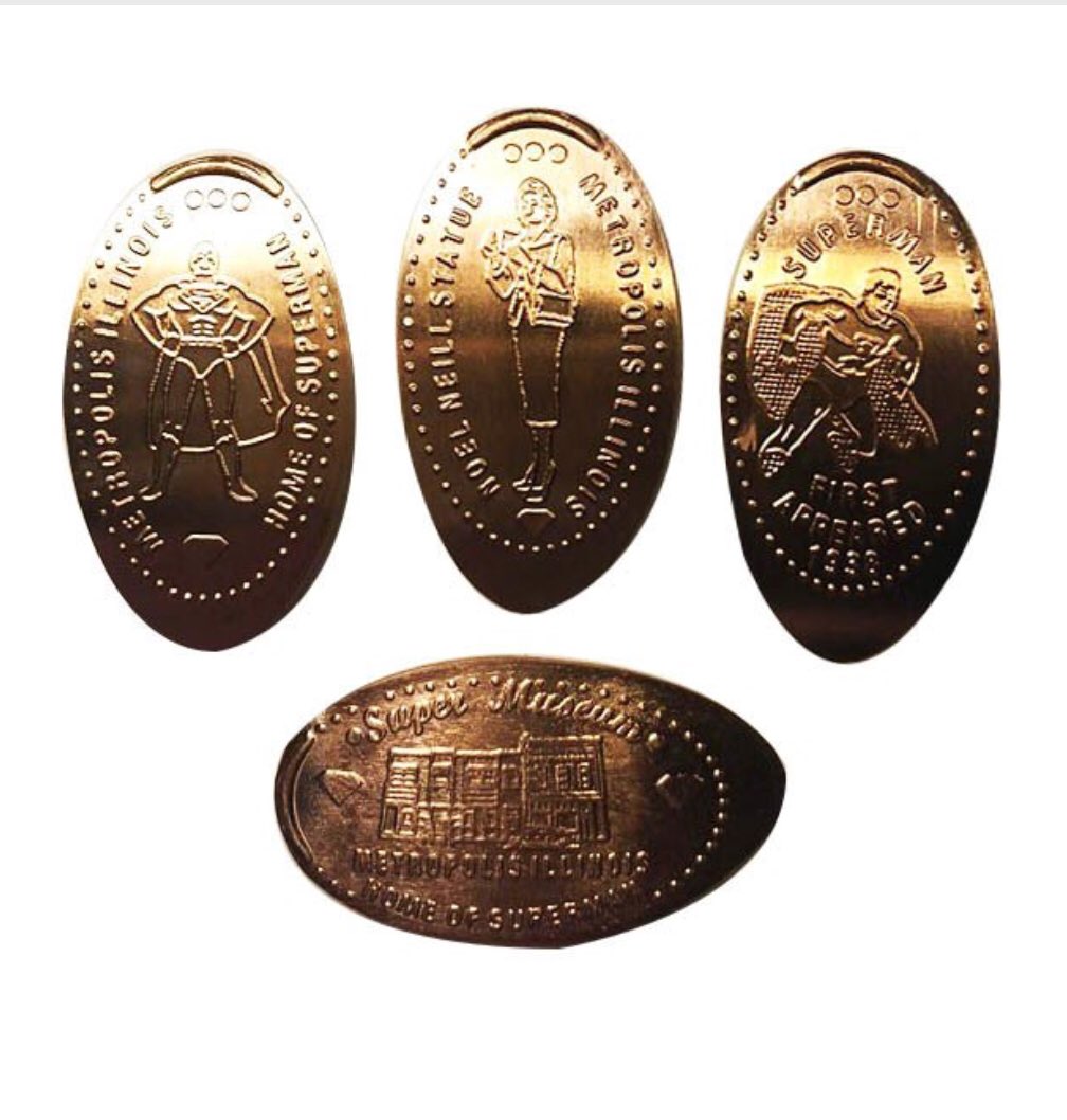 supermanmuseum's tweet photo. https://t.co/raIIJ1Oqhv. #pressedpenny #smashedpenny #pinchedpenny #pennycollectors @Pennycollecting @PennyCollector https://t.co/gcNSSCZpdo
