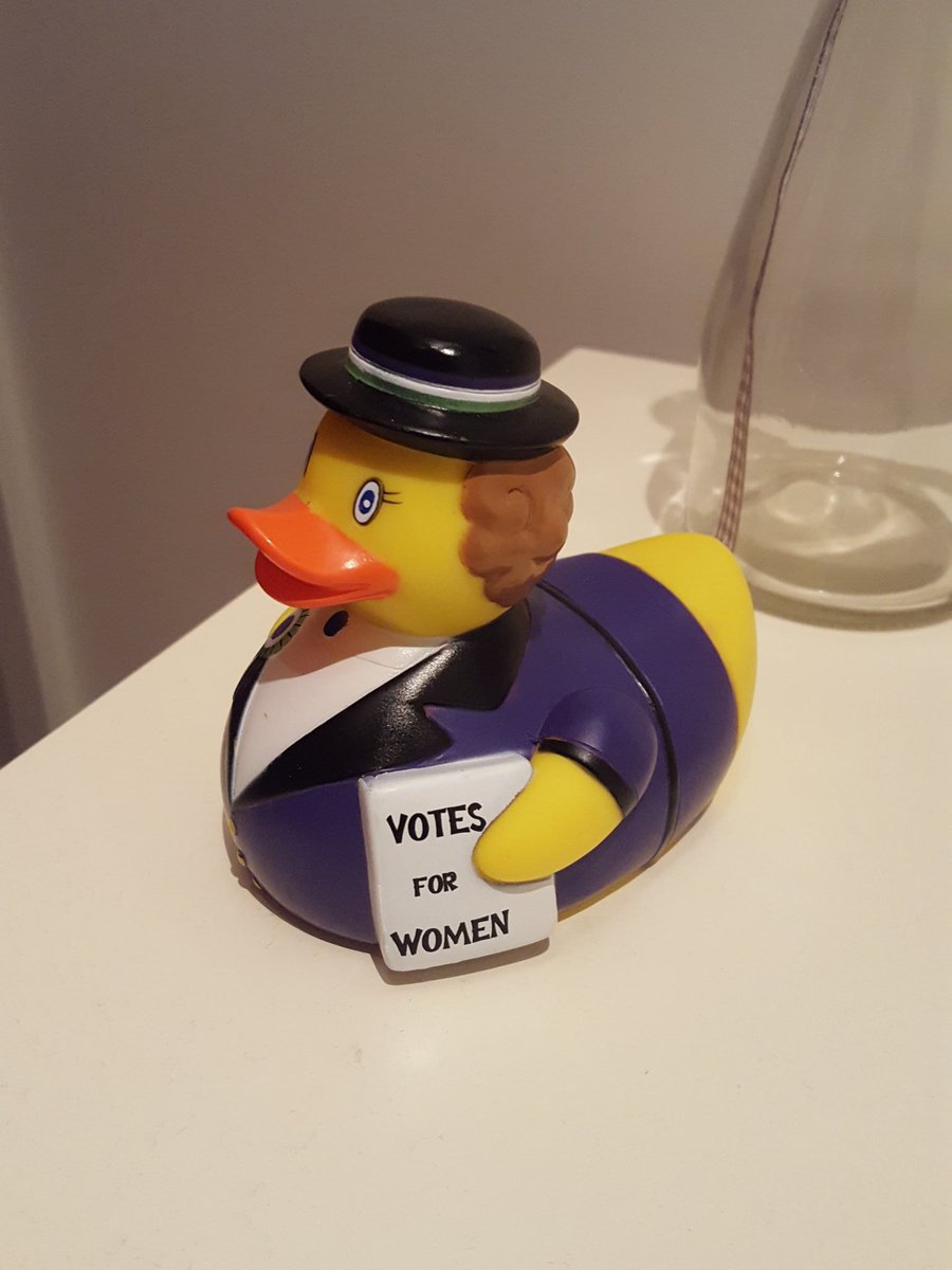 Elaine_Hill10's tweet photo. My #suffraduck has arrived 😀 https://t.co/IjuWFu57Dz