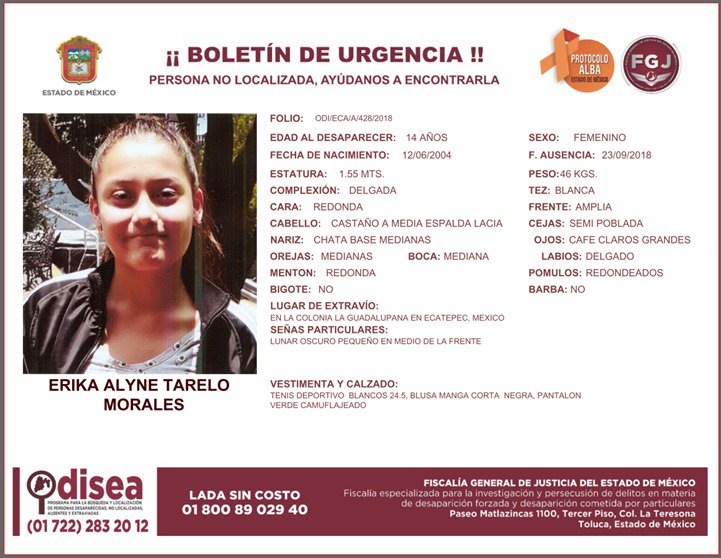 IsraelSali77's tweet photo. Ayúdenos a encontrar a mi sobrina. Cualquier información por inbox. #AlertaAmber https://t.co/ly6GCtiiox