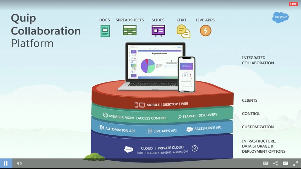 alanlepo's tweet photo. The new @Quip Slides is not designed as a replacement for creating presentations for main stage keynotes... but rather for the majority of decks used in meetings and status updates. 

#DF18 #futureofwork #socbiz #digitalcanvas #exmployeeexperience @Dreamforce https://t.co/O7E8lUXpru