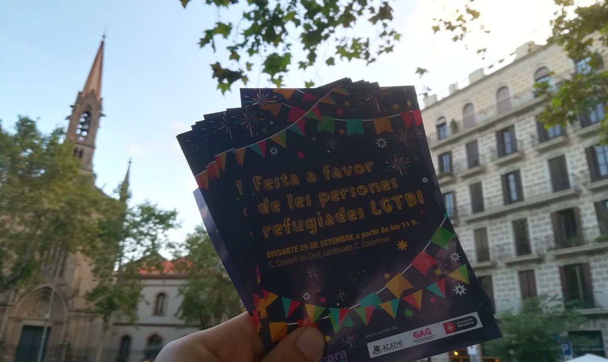 coralBRS's tweet photo. Aquest dissabte a l'#Eixample, #Festa a favor de les persones refugiades #LGTBI.

A partir de les 11h al C. Consell de Cent cantonada C. Casanova.

#FMEsqEixample #festamajor #acathi #PanteresGrogues https://t.co/DXHDRksMeh