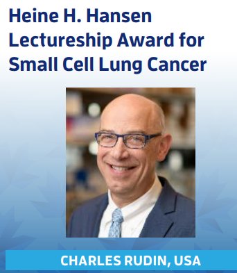 RielyMD's tweet photo. Congratulations to Charlie Rudin on the Hansen Lectureship Award for small cell lung cancer awarded at the @IASLC #WCLC2018 https://t.co/Dl1i10vlr5
