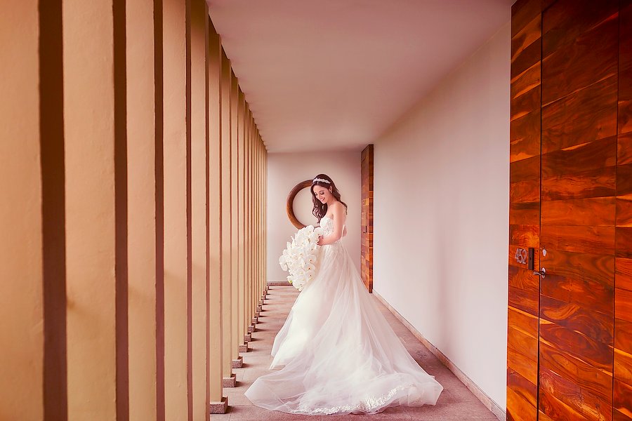 I felt like a queen. The wedding team (💌 liliana.villagomez@hyatt.com) took care of every detail while me &amp; my bridesmaids relaxed at Cenote Spa &amp; dressed in the gorgeous Bridal Suite. – moments I will forever cherish. 📸 <a href="/QuetzalPhoto/">QuetzalWeddingPhoto</a> // #GrandHyattPlaya #WeddingWednesday