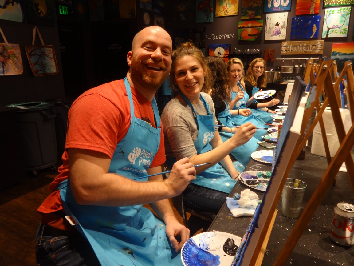 PinotMotown's tweet photo. "Art washes away from the soul the dust of everyday life." - Picasso

Wash away the dust and join us for a paint &amp; sip party. Schedule yours today: https://t.co/mb9zVmwl59 https://t.co/3I8fSmlle5