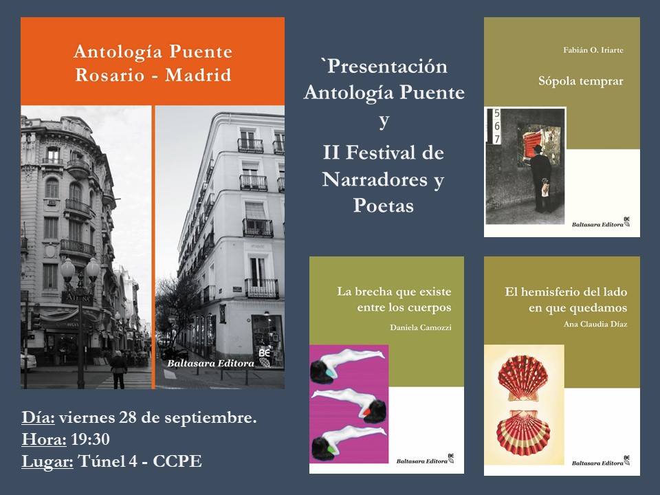 #Hoy viernes está el II Festival de poesía y narrativa organizado por Baltasara, editorial que pronto sacará el libro de poemas y fotografías #Conelamornoalcanza y que viene desde hace mucho tiempo apostando furiosamente por la escritura local. ¡Acompañemos a nuestros escritores!
